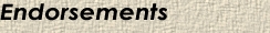 Endorsements